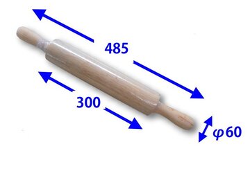 新品　木製ローラー式麺棒(大) イメージ2