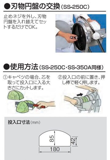 新品　野菜スライサー(ミニ) SS-250C イメージ2
