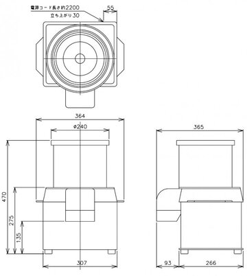 新品　野菜ミジン切り機　CV-220A イメージ3