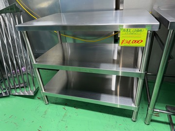 ステンレス　3段スノコ板付作業台　CT-9060N-1  イメージ2