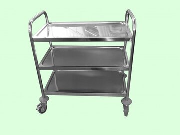 未使用 ステンレス移動ワゴン3段 イメージ1