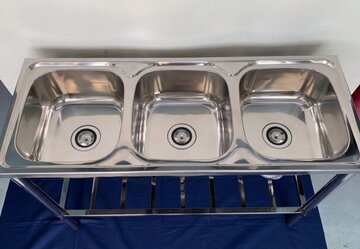 未使用ステンレス製3槽シンク　NDIY-11545N イメージ2