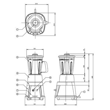 未使用 クイジナートミキサー CBT-500PR02 イメージ6