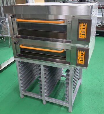 中古 三幸デッキオーブン 2段架台付 イメージ1