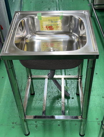 未使用 ステンレス一槽シンク NDIY-4440N イメージ2