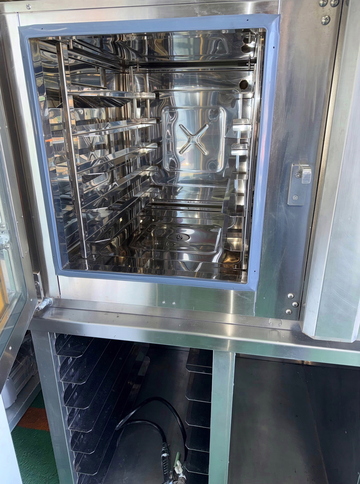 中古良品 ベーカリーコンベクションオーブンMBCO-5C-Y 架台付 イメージ3